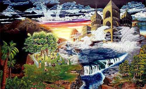 El edificio grande y espacioso